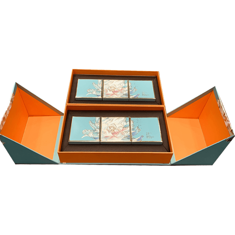 Boscaí Pacáistithe Coinnle Cairtchláir Saincheaptha Bosca Taosráin Mooncake Bosca Socraigh Bronntanais Cumhráin
